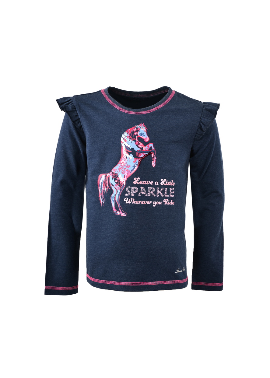 T2W5501133 Thomas Cook Girls Sparkle Horse L/S Tee