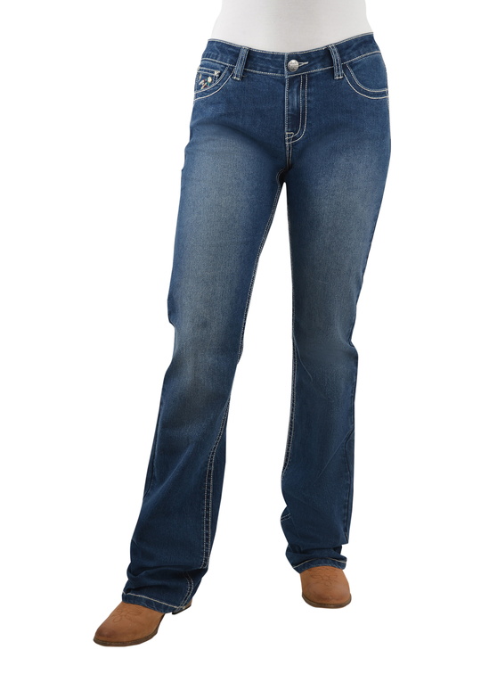 PCP2210570 Pure Western Wmns Emmaline Relaxed Rider Jean