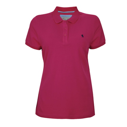 TCP2512059 WMNS CLASSIC STRETCH S/S POLO - BRIGHT ROSE
