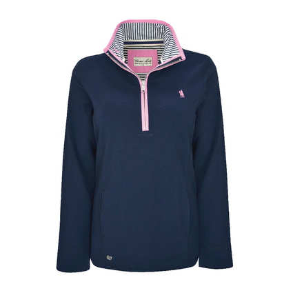 TCP2511030 WMNS CHARLIE CLASSIC 1/4 ZIP NECK RUGBY-DARK NAVY
