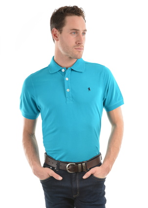 TCP1506009 MENS TAILORED S/S POLO - TEAL