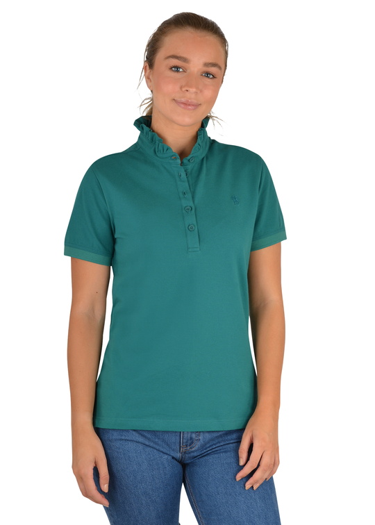 T2S2535068 Wmns Felicity S/S Polo Forest