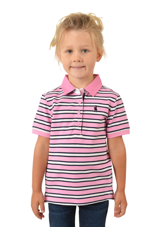 T2S5500065 Girls Fiona S/S Polo Pink